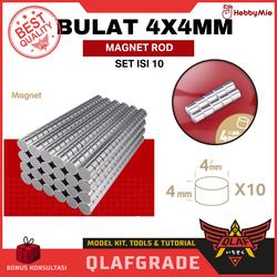 Magnet Rod Bulat 4x4 mm Hobby mio - powerfull magnet super isi 10 pcs gundam hobbby model kit
