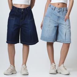 HYPESTORE Celana Jeans Wanita - OURRA Wide Short Jeans