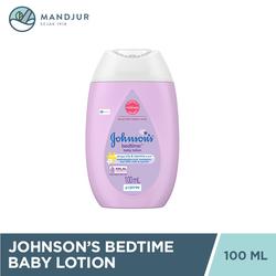Johnson's Bedtime Baby Lotion 100 mL - Melembabkan & Menenangkan Bayi Sebelum Tidur