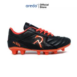 Sepatu Bola Anak Aredo Kulit Asli Orange  Size 32-38 Original Sol Jahitan Anti Jebol