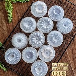 (Isi 12pcs) Cetakan Pudding Mini Viral Cetakan kue putu ayu Bolu Loyang Import Mini Plastik Premium Kitchenware