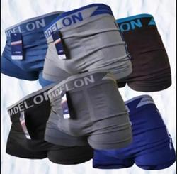 3 ,6 Dan 12 pcs Pakaian dalam pria mdel boxer  Madelon rajut tampa jahitan Karet Lembut