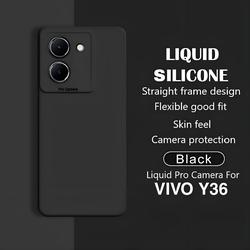 Soft Case COMPATIBLE FOR Vivo Y36 Case Liquid Silicone Pro Camera