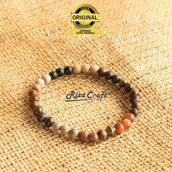Gelang Tasbih Keren Pria Wanita Cowok Cewek Kombinasi 11 Kayu ASLI