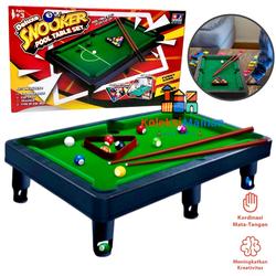 Board game deluxe snooker pool table set meja billiard mini 17 bola