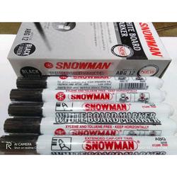 Snowman spidol white board maker ABG warna hitam - sepidol papan tulis