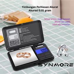Timbangan Emas Pocket Digital 500gr Akurasi 0.01 gram  USB Charge Obat Bumbu Kitchen Scale