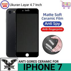 Anti Gores COMPATIBLE FOR Iphone 7 8 Se 2020 Ceramic Matte Privacy Anti Spy Screen Guard