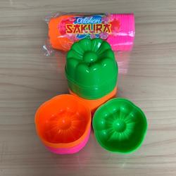Cetakan Kue putu ayu Agar Ager Loyang Mini Cup Jelly Coklat Puding Cake Mold Sakura Isi 12pcs Plastik
