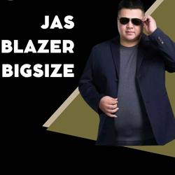 jas blazer pria Jumbo Distro Terbaru big size populer Hitam Kantong Katun Kantor Formal Navy Kerja Panjang Slimfit Casual Kain