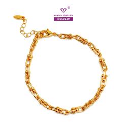 Yaxiya Gelang Rantai Polos Aksesoris 878 - E534249