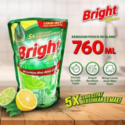 Bright Sabun Cuci Piring Lemon Lime Refill 760mL