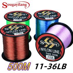 Sougayilang Senar Pancing Nilon 500M senar pancing kuat dan anti keriting Fishing Lines Joran Pancing