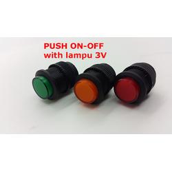 Jual Pilot Lamp Button Push On-Off + Lampu Panel DC 3 Volt Made Taiwan ...