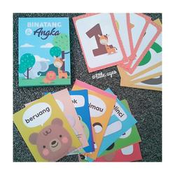 Jual Kartu Flash Cards Gambar Hewan Untuk Anak Belajar Mengenal ...