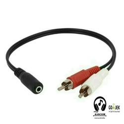 Promo Kabel Audio 3.5mm to 2x RCA 3.5mm 