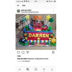 Jual KUE ULANG TAHUN MCQUEEN / CARS CAKE BIRTHDAY / BIRTHDAY CAKE CARS ...