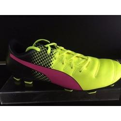 puma pink fluorescent green shoes