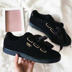 puma heart suede rose
