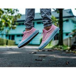pink van sneakers