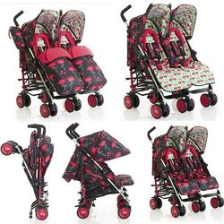 cosatto double stroller flamingo