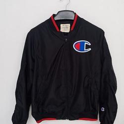 champion bomber jacket white