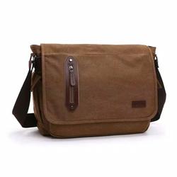 tas selempang kanvas laptop kerja pundak bahu pria wanita 9091