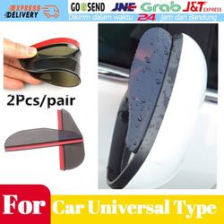 [2PCS] Rearview Mirror Eyebrow Pelindung Hujan Kaca Spion Mobil