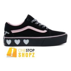 vans old skool platform red
