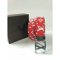 louis vuitton supreme red belt