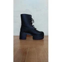 chunky platform combat boots