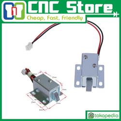 Solenoid DC 6v 12v Kunci Pintu Jendela Lock Door Window Cabinet