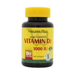 NATURES PLUS VITAMIN D3 1000 IU - 180 SOFTGEL