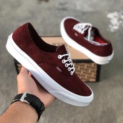 vans authentic california red
