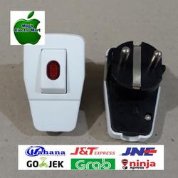 Jual Steker Lampu BROCO / Steker Arde + Saklar On Off / Steker Saklar ...