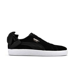 black puma bow trainers