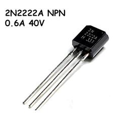 25 Transistors Motorola 2N2222A NPN TO-18 - 30V 600mA - Fabriqués Aux Philippines