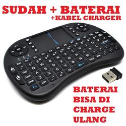 Mini Keyboard Wireless 2.4GHz dengan Touch Pad & Fungsi Mouse i8