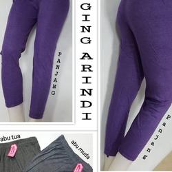 Celana panjang kaos santai karet legging jumbo wanita size 3L 4L 5L 6L
