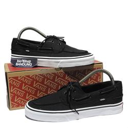 vans zapato black white