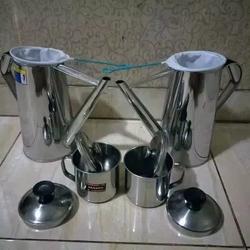 paket hemat 2 teko thai tea+ 2 saringan+ 2 mug stainless