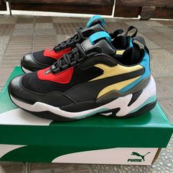 puma thunder spectra white green red