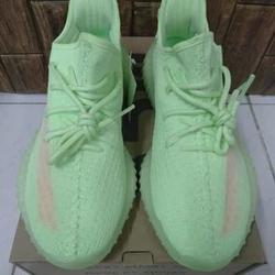 all green yeezys