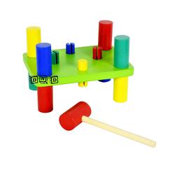 Mainan Edukatif / Edukasi Anak - Balok Kayu - Pasak Pukul 4 / Hammer