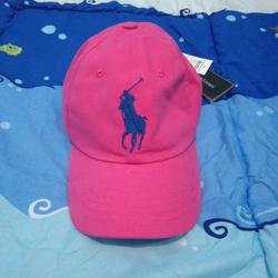 pink polo hat
