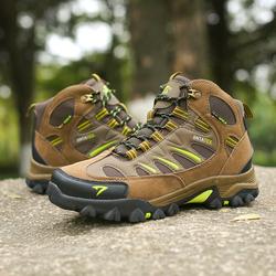 SEPATU GUNUNG SNTA TEX 493 SEMI WATERPROOF HIKING SHOES - BROWN GREEN - 39