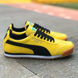 puma roma navy yellow