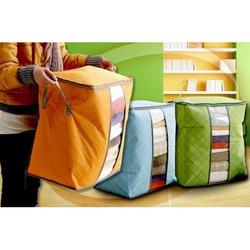 Bamboo Storage Box Tinggi Rak pakaian Lemari Tempat Penyimpanan Baju