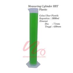 Gelas Ukur Plastik 1000ml RRT, Measuring Cylinder Plastic PP China 1 Liter
