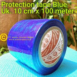 Blue Protective film , ukuran 10cm x 100 Meter